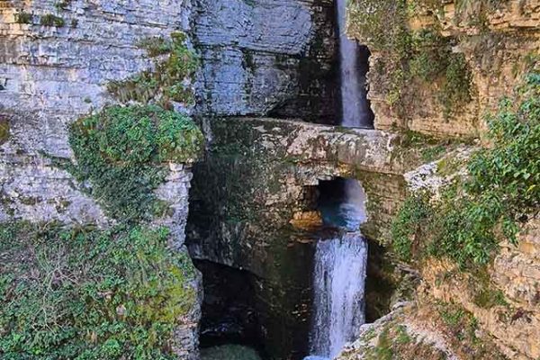 Peshtura Waterfall in Albania