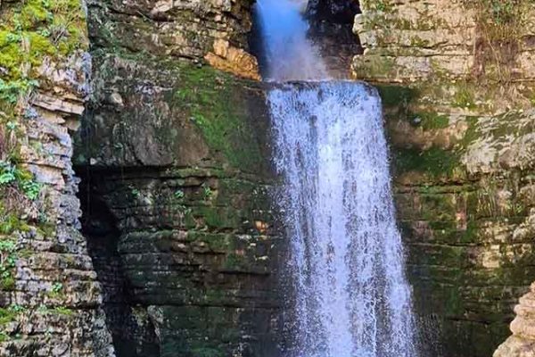 Peshtura Waterfall in Albania