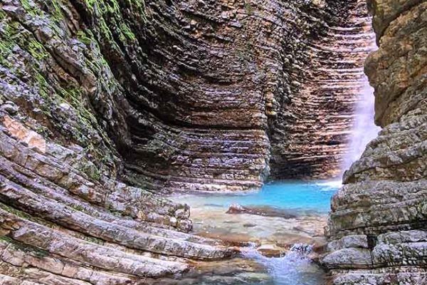 Peshtura Waterfall in Albania