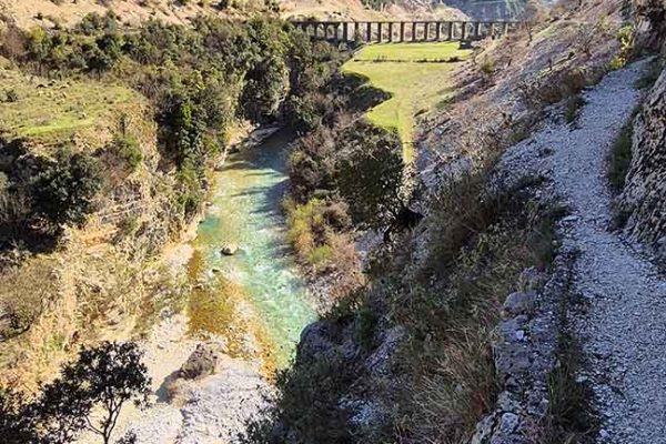 Albania 4x4 car rental. The Ali Pasha Aqueduct in Albania