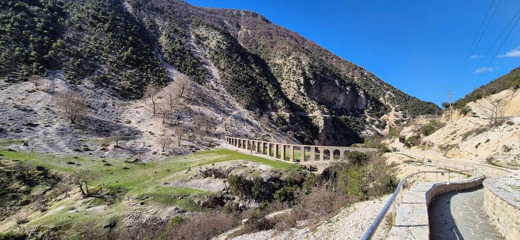 Albania 4x4 car rental. The Ali Pasha Aqueduct in Albania