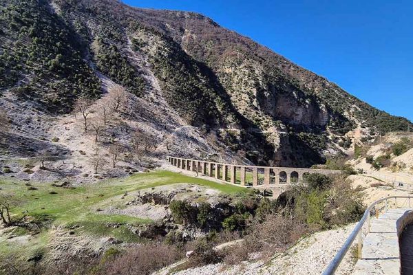 Albania 4x4 car rental. The Ali Pasha Aqueduct in Albania