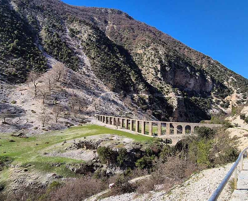 Albania 4x4 car rental. The Ali Pasha Aqueduct in Albania